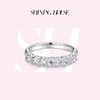 【预售】ShiningHouse[培育] 18k金钻石戒指 圆钻形人工真钻人造钻石K金戒指排钻戒指时尚钻石戒指悦己送礼臻选【此商品不支持7天无理由退货退款】预计3日发货 商品缩略图0