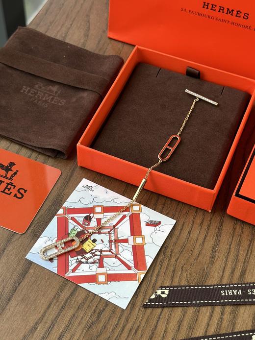 独家对版CNC数控精雕 精工高定 HERMES 爱马仕猪鼻手链带钻款 简约不失精致！大气不失优雅 款式好看又低调 上班佩戴不会觉得扎眼 商品图6