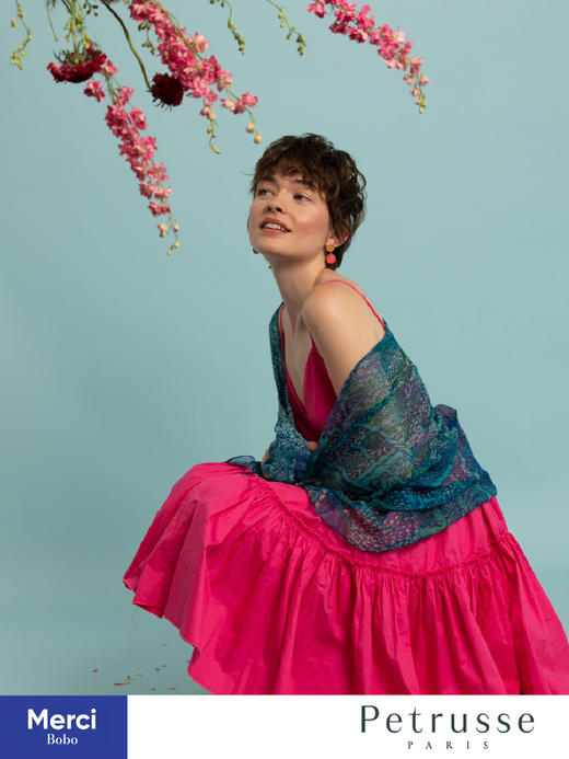 【贝图丝 x 奥德赛博物馆合作款】莫奈 · Harmonie 睡莲池  真丝长巾 商品图7