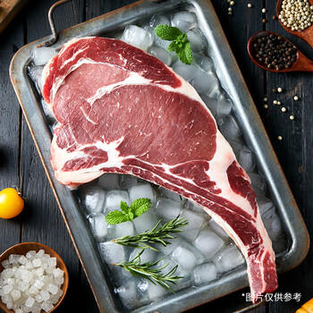 恒都 【国产谷饲300天】 战斧原切牛排600g/袋 不注水不滚揉 煎烤食材 商品图1