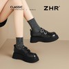 ZHR搭扣魔术贴厚底鞋2026新款英伦单鞋复古乐福鞋百搭圆头小皮鞋 商品缩略图6