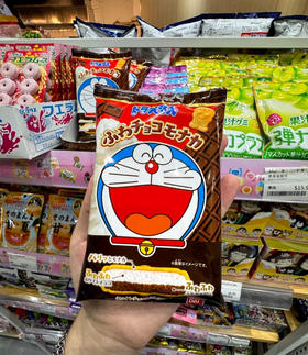 美托机器猫牛奶巧克力威化饼干