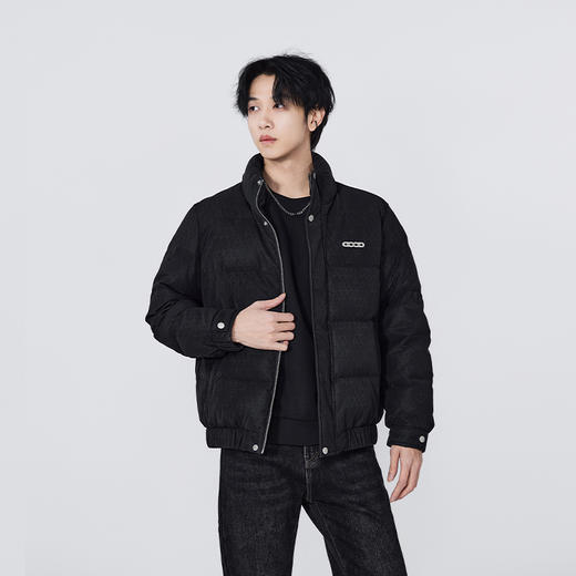 【新品上新】HX 冬季短款立领皮羽绒服小版型S100544216101 商品图2