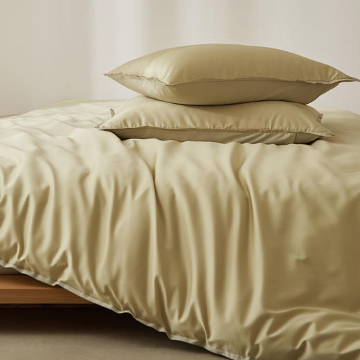 【品牌直发】加倍生活 100支纯色拼色长绒棉纯棉四件套-窄边系列  8色可选 学生宿舍三件套yc0205005 商品图4