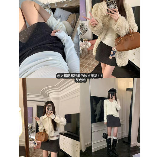 法式基础百搭波点短半裙-纪念日百货门店同款168899241 商品图1