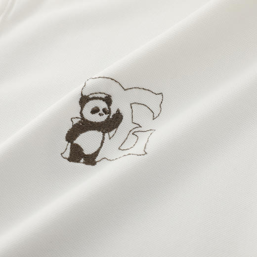 GXG男装【莫代尔&桑蚕丝】26夏季卡通熊猫凉感透气男式短袖POLOK&C 商品图3