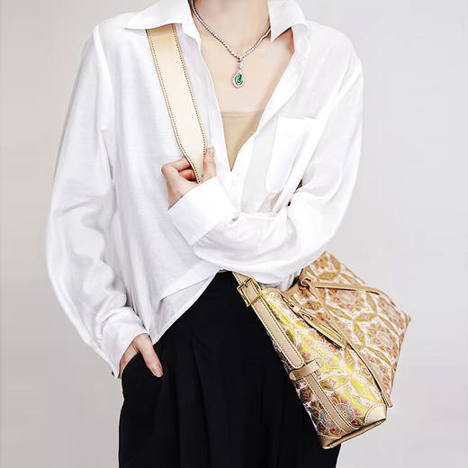 裁缝学苑AS632龙须包宋锦包包纸样女装单肩带斜跨包服装打板 商品图4