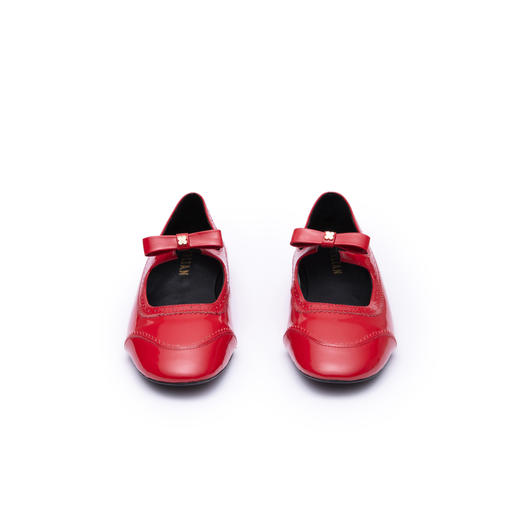 HERLIAN 2025秋冬新品一字蝴蝶结巴洛克芭蕾舞鞋玛丽珍浅口小皮鞋 商品图1