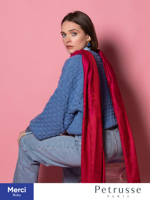 Petrusse 贝图丝 Palma 帕尔玛 羊毛真丝长巾 商品图2