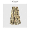 04-1潘依绣丁丁宠粉小众调性报纸印花腰带半身裙Q6448 商品缩略图1