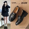ZHR则则头层羊皮山茶花复古乐福鞋女2026新款舒适柔软平底小皮鞋 商品缩略图0