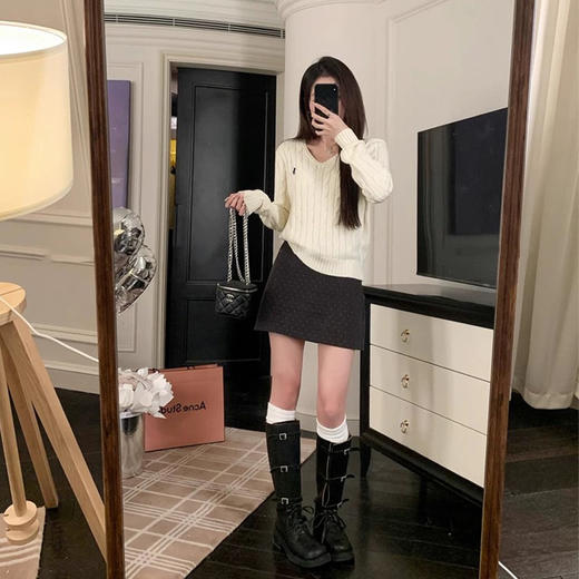 法式基础百搭波点短半裙-纪念日百货门店同款168899241 商品图2