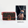 【95新】FENDI芬迪Baguette手袋8BR600中号老花拼红色Baguette法棍包单肩斜挎包女士270126AK34 商品缩略图9