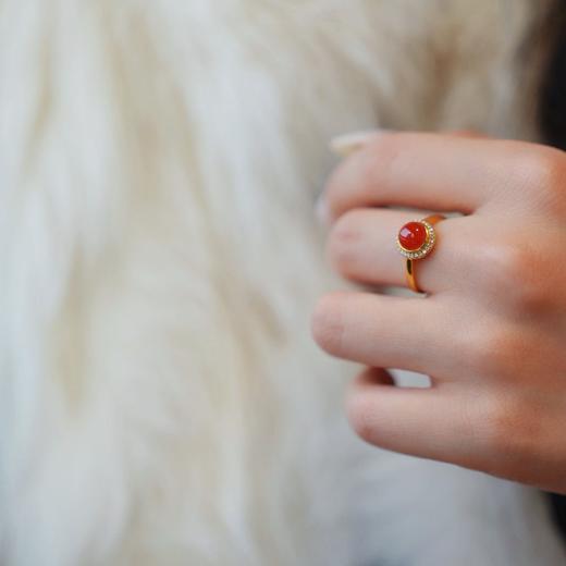 2026鸿运珠宝 9折！【南红戒指耳钉合集链接】 商品图2