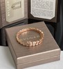 独家对版CNC数控精雕 精工高定 宝格丽BVLGARI SERPENTI系列 蛇形满钻手镯 玫瑰金显温柔显肤色、上手很显手细，又显气质✅单戴叠戴都好看，最重要的是很闪✨ 商品缩略图0