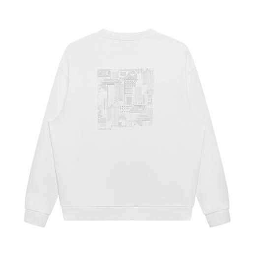 GXG男装26春季创意方块建筑简约百搭日常休闲亲肤男式圆领卫衣K&C 商品图9