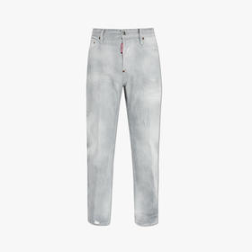 DSQUARED2 男士字母徽标贴片休闲牛仔裤 灰色 S74LB1905 S30260 852
