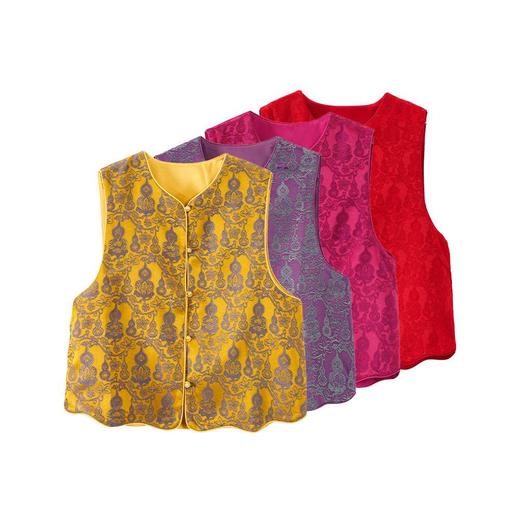 NANSONGSILK/NS新中式提花优雅高级感国风马甲背心Q90D61651Z南宋 商品图1