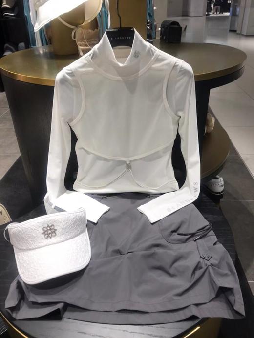 St家新款女士松紧腰女装中长款半身裙来啦！上身就是sporty酷girl！宽松裙版包容性强，修饰的腿更加修长，喜欢她散摆的打褶，灵动散发着活力！ 商品图0