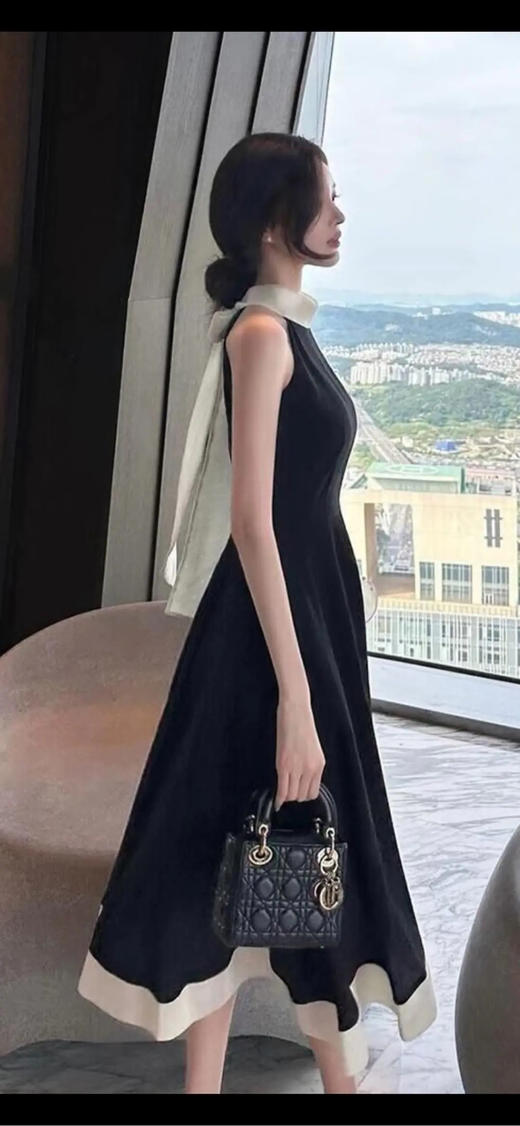 Dior 三格 黑金 羊皮 戴妃包 商品图2