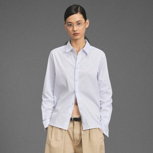 GOODBAI 新款刺绣logo宽松翻领长袖衬衫女 商品图0