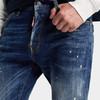 DSQUARED2 男士字母徽标贴片水洗Teddy牛仔裤 蓝色 S74LB1896 S30664 470 商品缩略图2