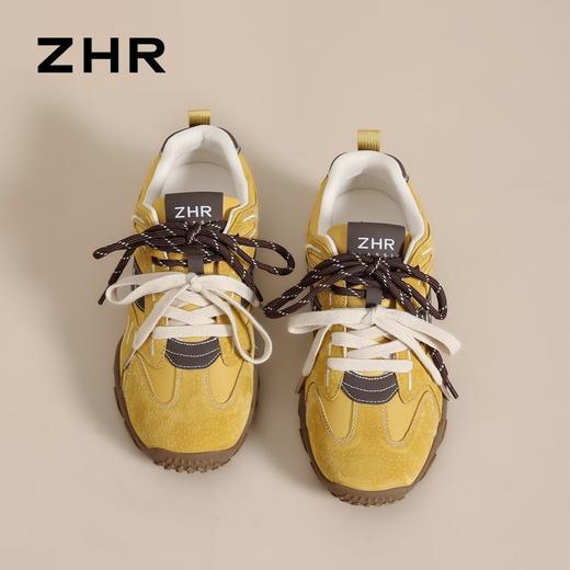 ZHR则则经典复古撞色阿甘鞋女春季新款潮流轻便休闲鞋百搭德训鞋 商品图5