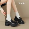 ZHR山茶花蝴蝶结厚底乐福鞋2026新款百搭增高通勤英伦风小皮鞋女 商品缩略图5
