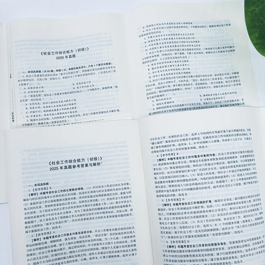 社会工作综合能力（初级）真题详解 2026 中国社会出版社官方教辅 全国社会工作者职业资格考试 社工证 商品图2