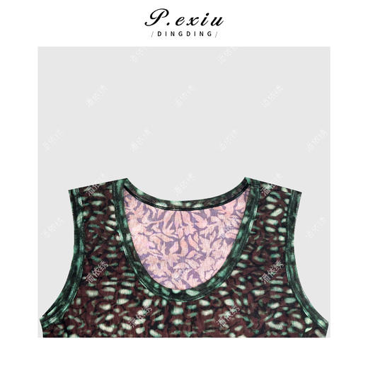 04-3潘依绣丁丁宠粉假两件拼接立体裁剪褶皱连衣裙 GH076 商品图2