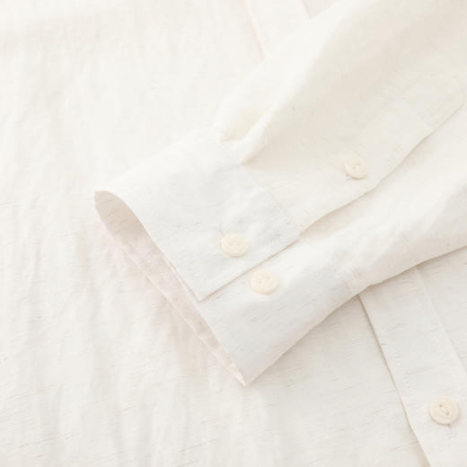 GXG男装26春季日常通勤商务休闲宽松长袖简约翻领男式衬衫K&C 商品图6