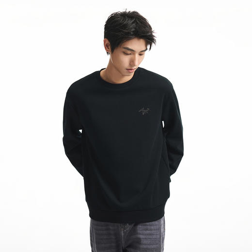 GXG男装26春季创意方块建筑简约百搭日常休闲亲肤男式圆领卫衣K&C 商品图4