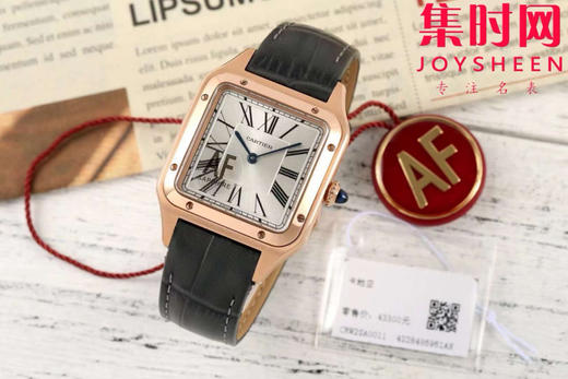 AF卡地亚山度士杜蒙系列 桑托斯大号 中性腕表 成熟魅力之典范 表盘尺寸43.5X31.4mm 小手腕男生福音 商品图0