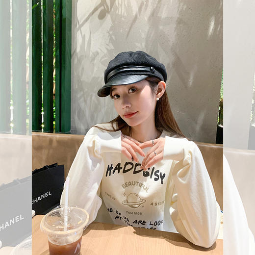 <曾小咸推荐>2.12现货秒杀 ！微信超特价！字母长袖磨毛T恤 日常119.99 立减60 秒杀59.99！！ 商品图1