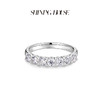 【预售】ShiningHouse[培育] 18k金钻石戒指 圆钻形人工真钻人造钻石K金戒指排钻戒指时尚钻石戒指悦己送礼臻选【此商品不支持7天无理由退货退款】预计3日发货 商品缩略图1