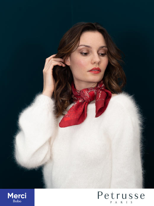 Petrusse 贝图丝 Eve soie 秘林幽梦 真丝方巾 商品图12