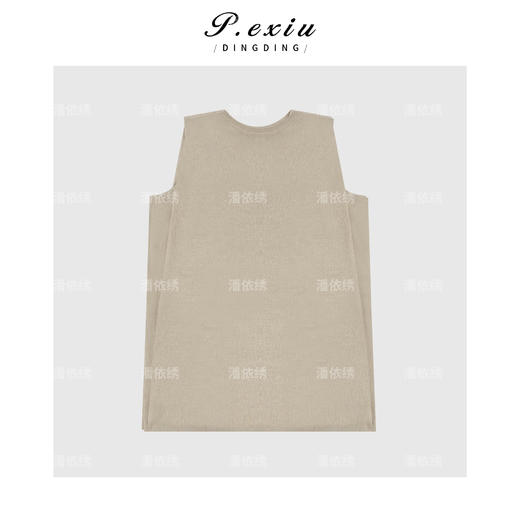 04-2潘依绣丁丁宠粉极简圆领复古背心连衣裙Q10083 商品图1