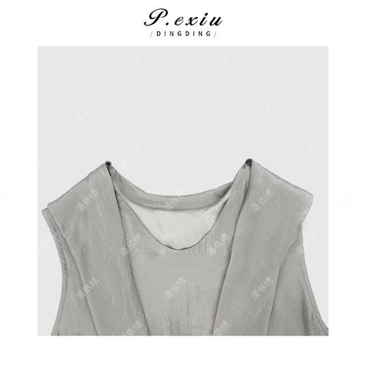 04-3潘依绣丁丁宠粉法式优雅气质拼接网纱连衣裙Q5465 商品图2