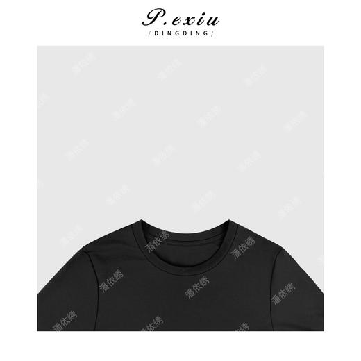 04-1潘依绣丁丁宠粉简约斜边设计短袖连衣裙Q18633 商品图2