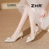 ZHR则则法式气质婚鞋女鞋2026新款6cm增高珠花高跟鞋结婚宴会伴娘 商品缩略图7