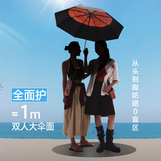 【26春夏新品】蕉下三折倍护黑胶防晒伞BM397 商品图3