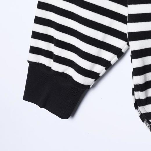 38989SDSA男士春夏新款痞帅男装韩版潮牌撞色条纹圆领长袖T恤百搭宽松 商品图5