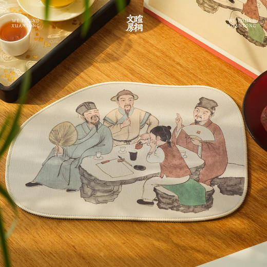 暄桐文房 逸趣 鼠标垫 防滑锁边 商品图1