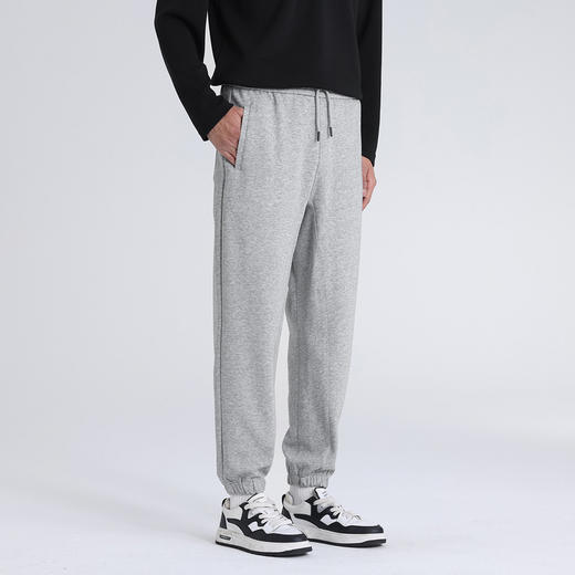 GXG男装26春季时尚潮流简约百搭日常通勤束脚裤男式直筒休闲长裤K&C 商品图1