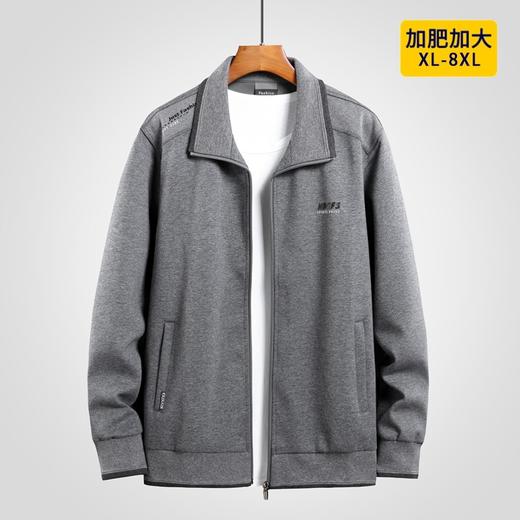 【DK】【棉质】大依优型大码男装翻领休闲套装夹克外套裤子运动休闲套装 商品图3