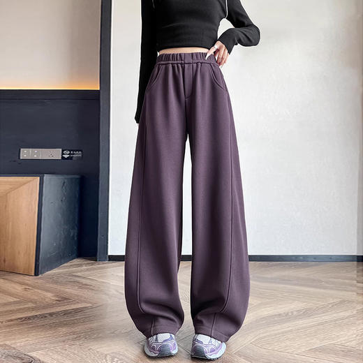 裁缝学苑AH120弯刀裤纸样女装女新款加绒加厚阔腿高腰卫裤子美式镰刀裤样板 商品图4