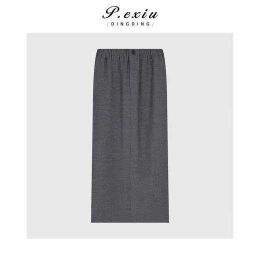 04-3潘依绣丁丁宠粉极简主义气质显瘦松紧腰半身裙Q03455 商品图0