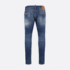 DSQUARED2 男士字母徽标贴片做旧休闲牛仔裤 蓝色 S74LB1854 D30011 470 商品缩略图1