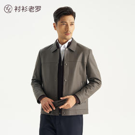 【玄甲八号】真绵羊皮小象纹翻领皮衣257Y0L508N[门店专款]