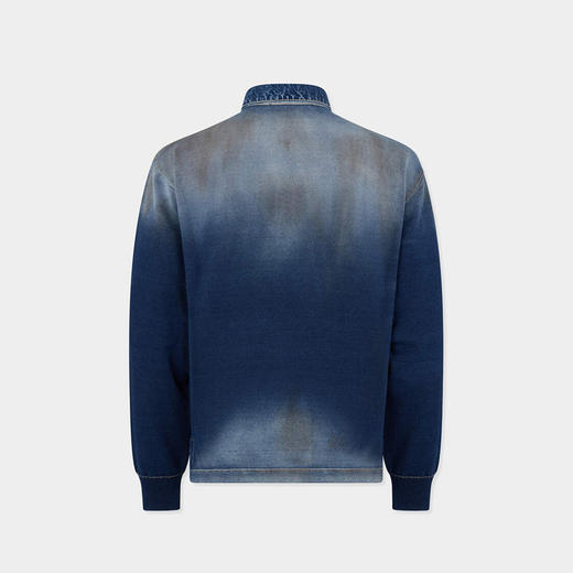 DSQUARED2 男士字母徽标标签牛仔针织长袖卫衣 藏蓝色 S74HA1611 D13192 470 商品图1